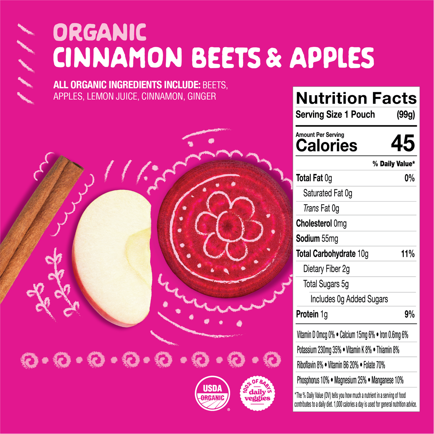 Organic Cinnamon Beets & Apples