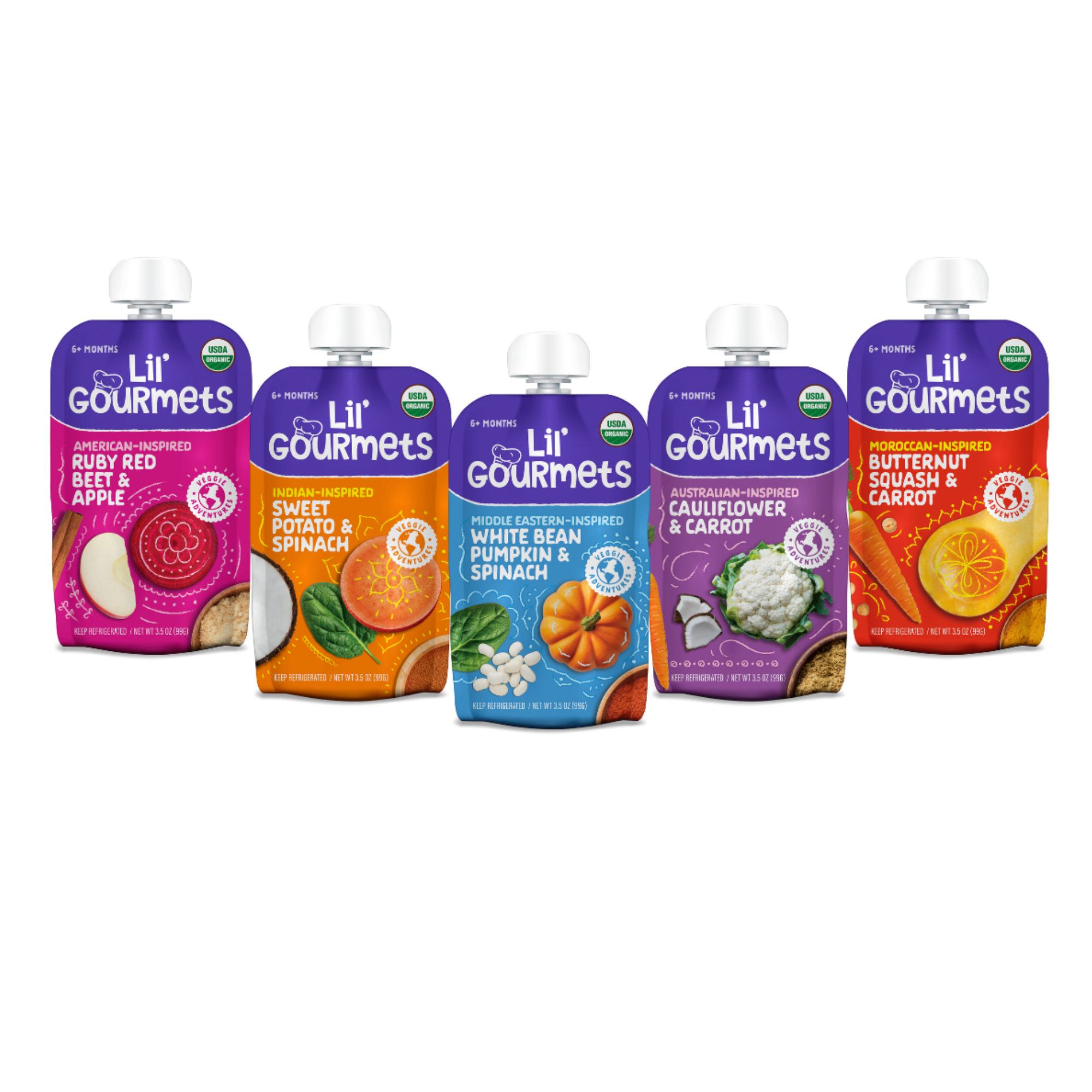 Lil' Gourmets Organic Veggie Crisps Variety Pack