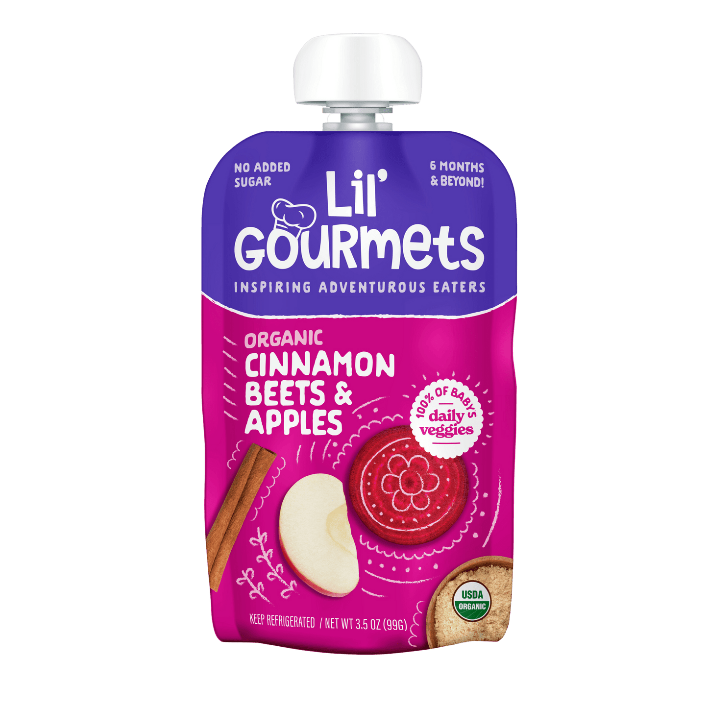 Organic Cinnamon Beets & Apples - lil'gourmets