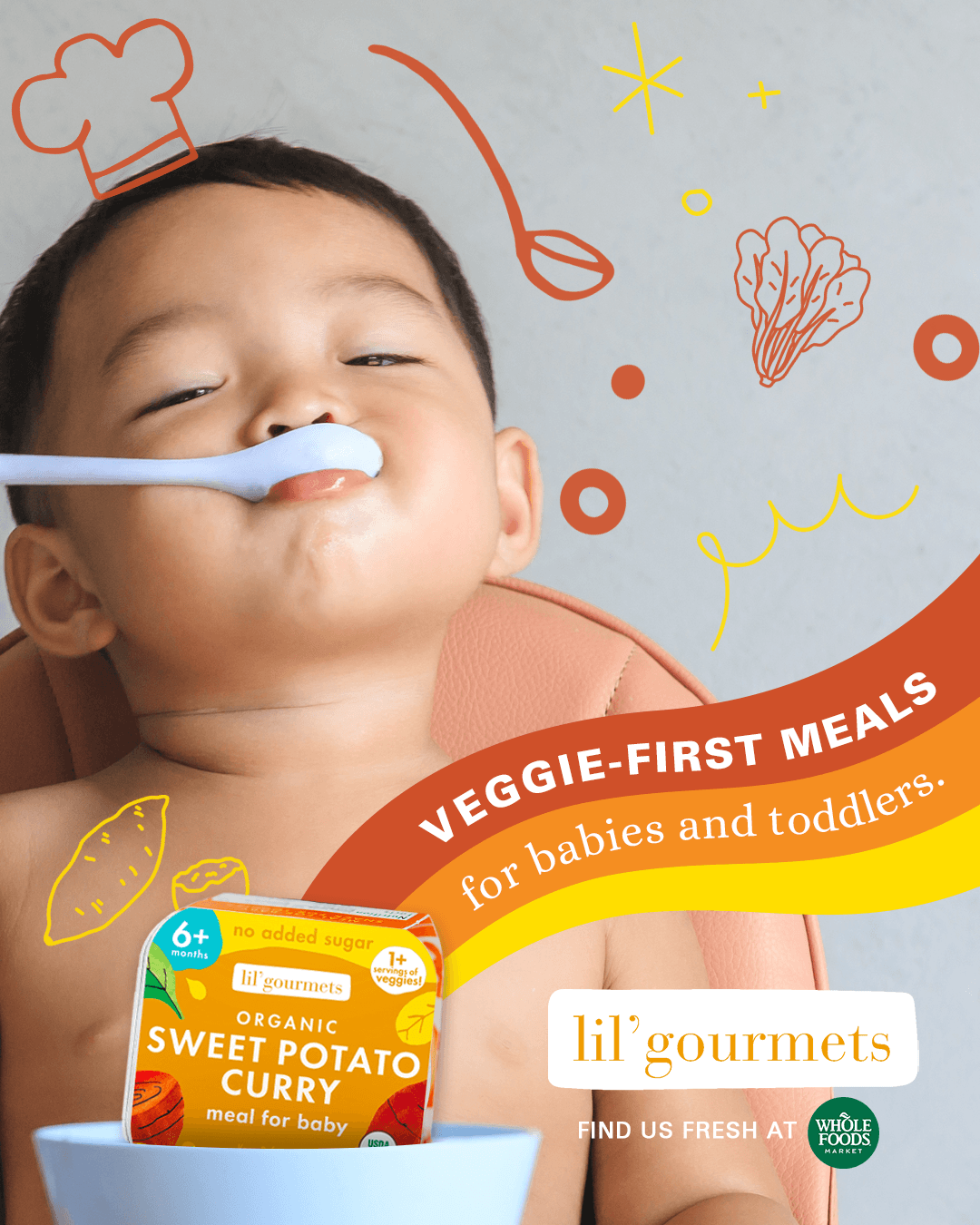 Find lil'gourmets at select Whole Foods Market stores by baby yogurt! - lil'gourmets