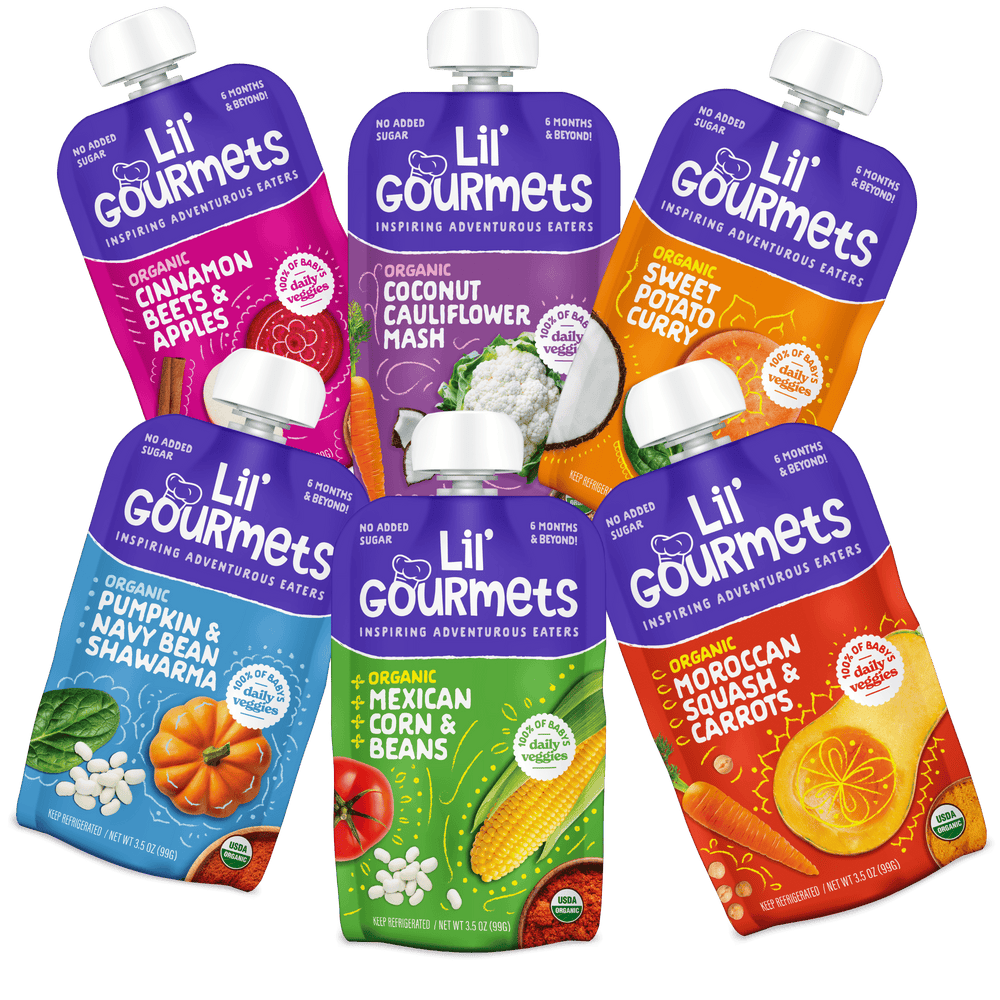 Variety Pack Organic Baby Pouches - lil'gourmets